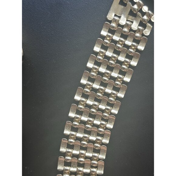 Vintage 90s Panther Link Necklace Set 3 pieces Gold Tone Quality Jewelry Y2k - Picture 14 of 16